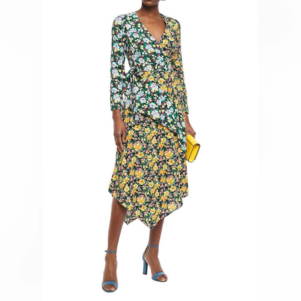 Maje floral midi dress